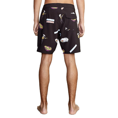 RVCA Ανδρικό μαγιό Hot Fudge Trunk 18" - Printed Board Shorts for Men